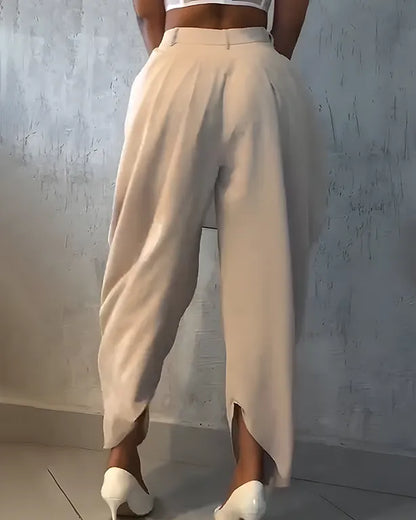Pantalon Drapé Salomé™ Taille Haute
