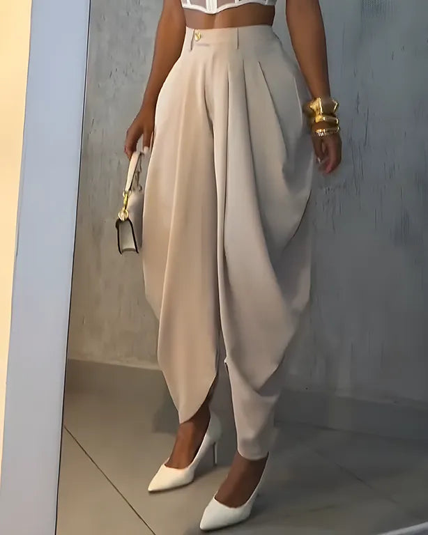 Pantalon Drapé Salomé™ Taille Haute