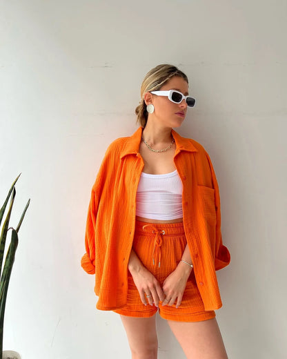 Soléa™ | Ensemble deux pièces en coton pour femme