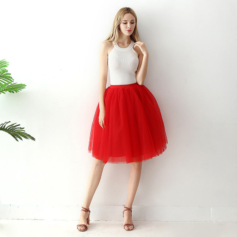 Elésia™ – Jupe Tulle Plissée Aérienne A-Line