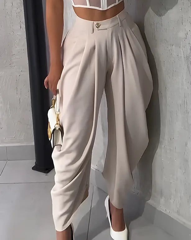 Pantalon Drapé Salomé™ Taille Haute