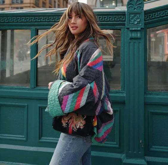 Maya™ | Veste élégante vintage faite à la main