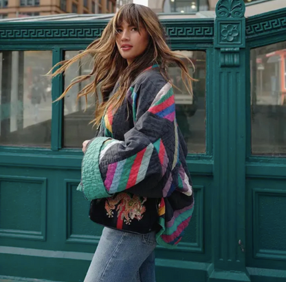 Maya™ | Veste élégante vintage faite à la main