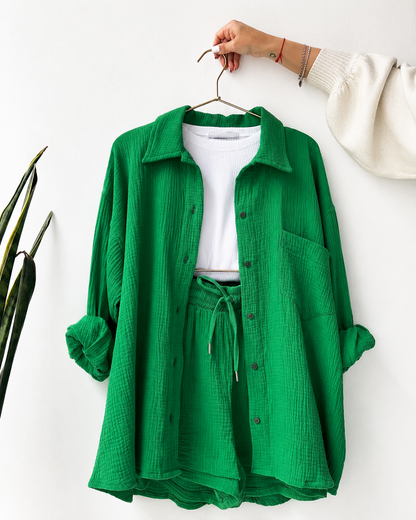 Soléa™ | Ensemble deux pièces en coton pour femme