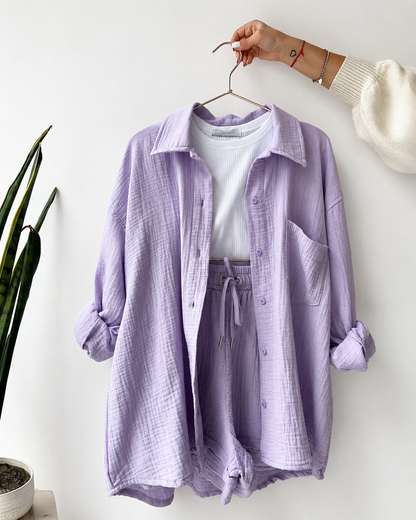 Soléa™ | Ensemble deux pièces en coton pour femme