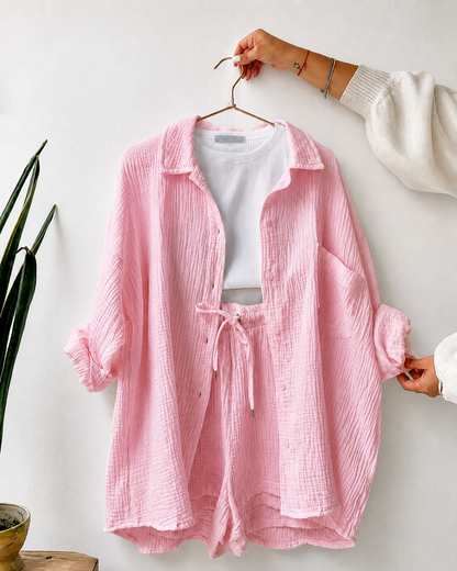 Soléa™ | Ensemble deux pièces en coton pour femme