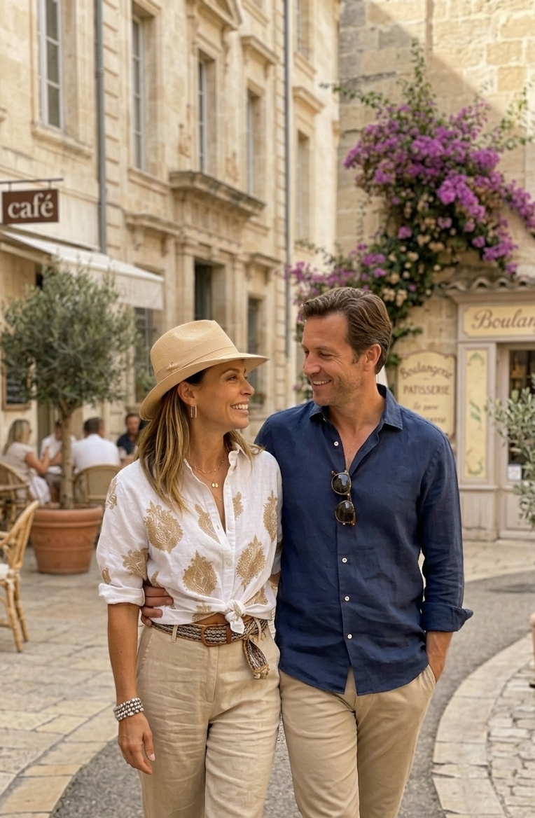 Blouse Gaby™ - Chemise Légère Élégante à Motifs Dorés