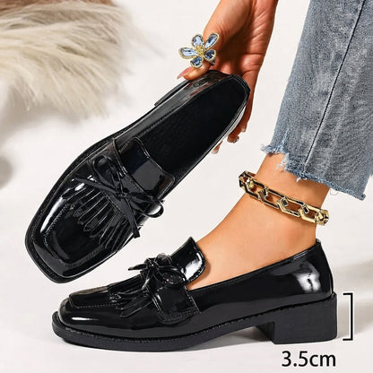 Mocassins Bellissima™ | Souliers Vernis à Franges
