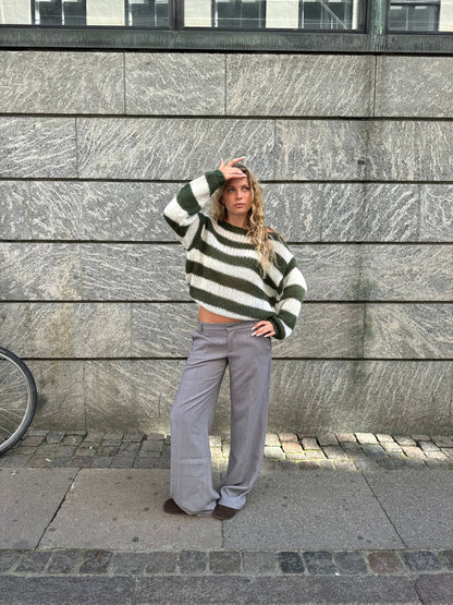 MARINNA™ | Pull Rayé Ample & Col Bateau