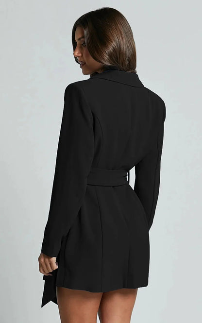 Robe Blazer Ajustée | Chic & Ceinturée