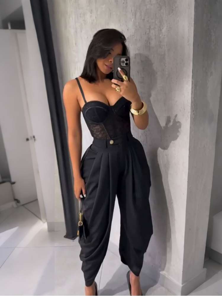 Pantalon Drapé Salomé™ Taille Haute