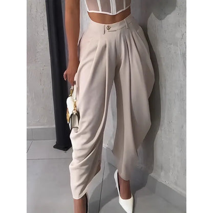 Pantalon Drapé Salomé™ Taille Haute