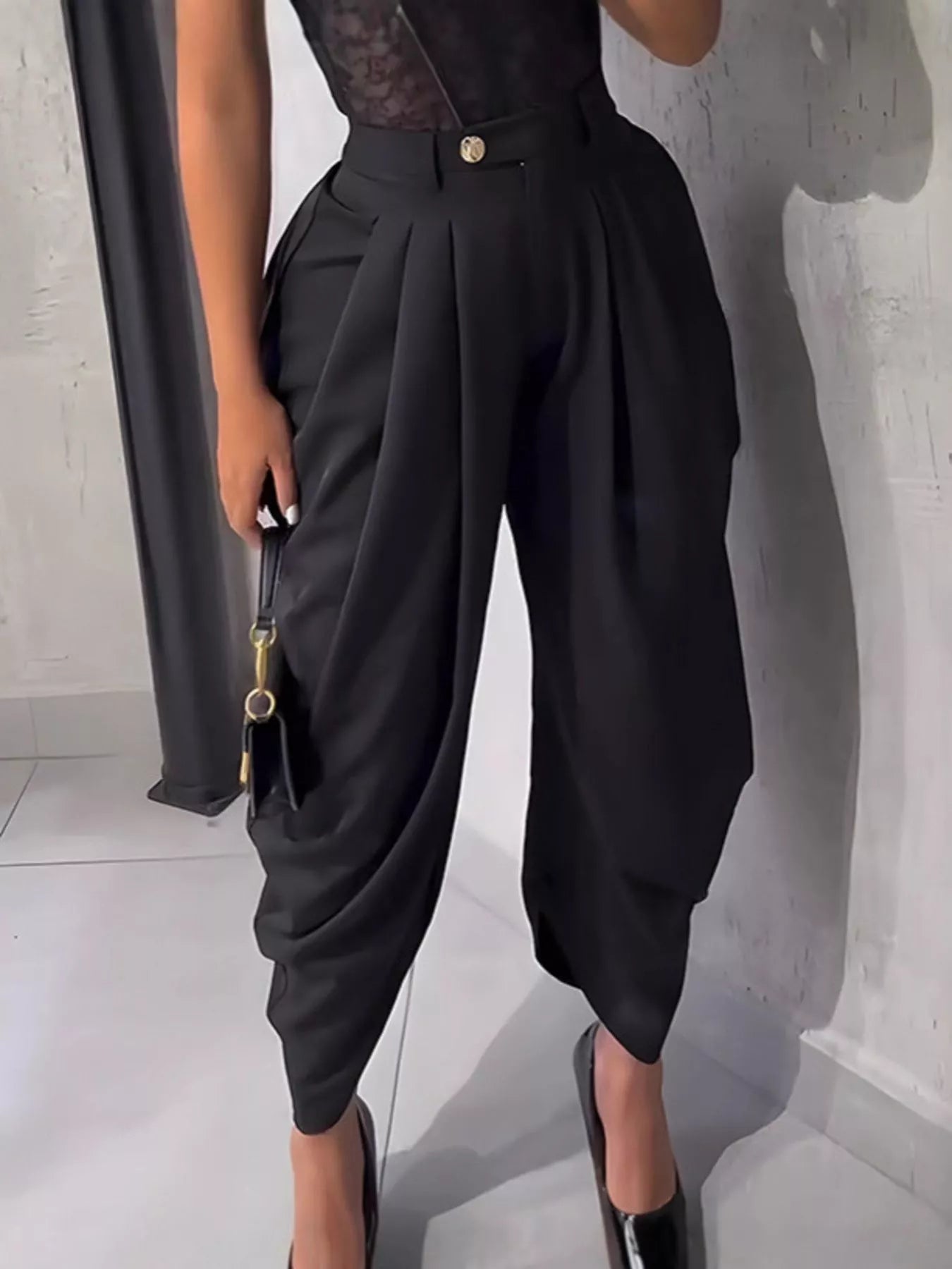 Pantalon Drapé Salomé™ Taille Haute
