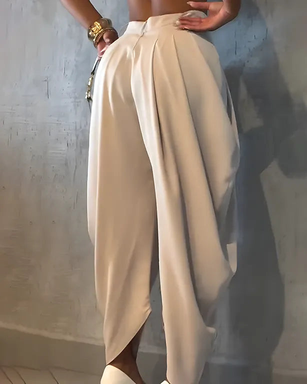 Pantalon Drapé Salomé™ Taille Haute