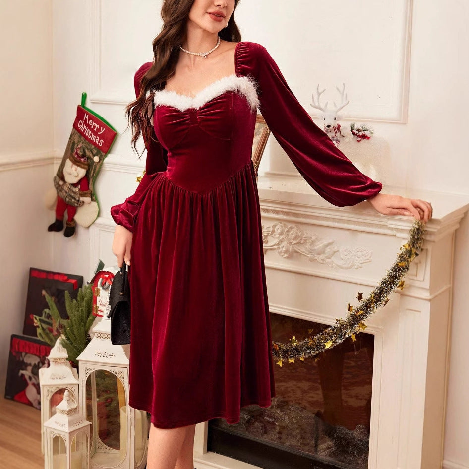 Robe Clara™ : L'Élégance de Noël