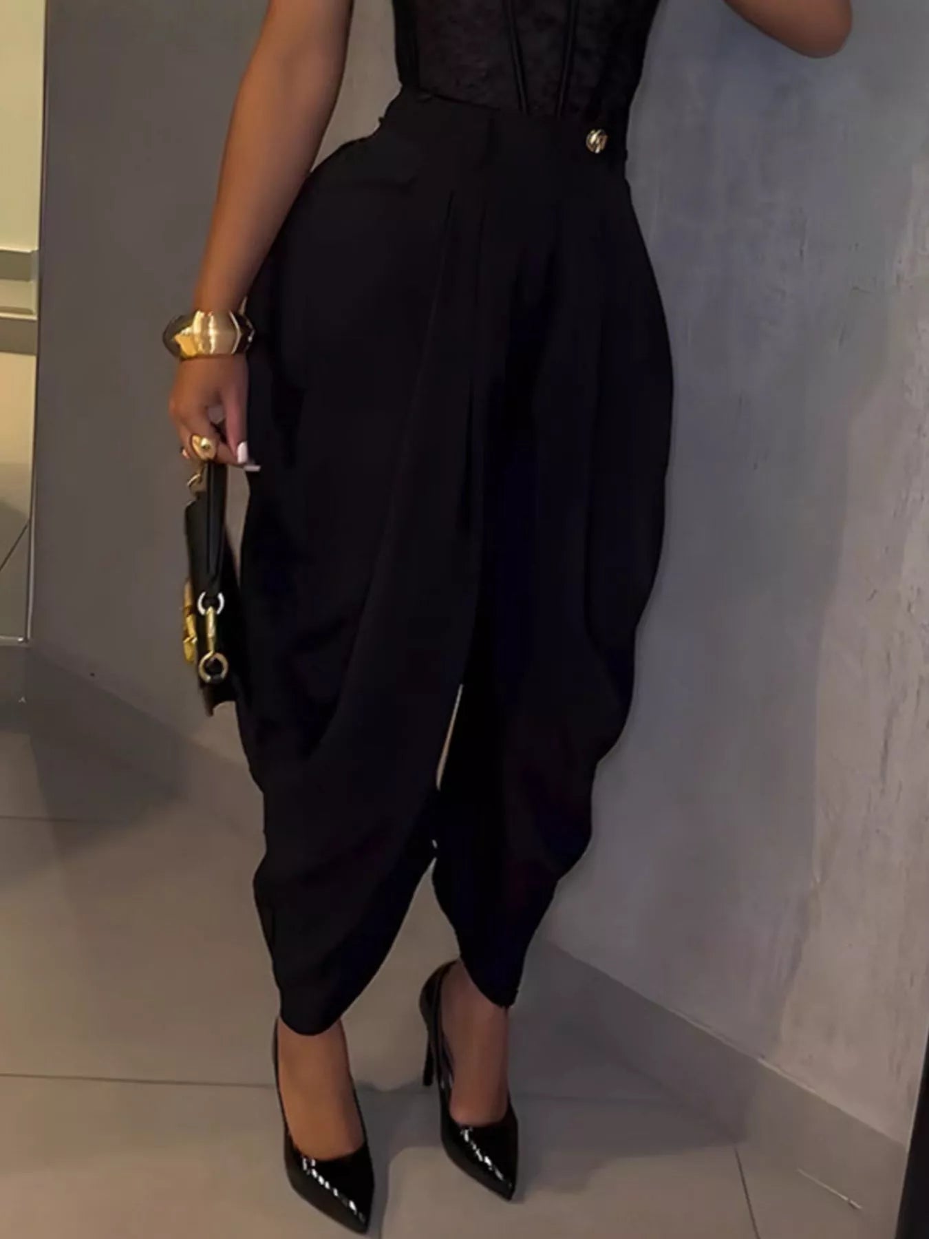 Pantalon Drapé Salomé™ Taille Haute