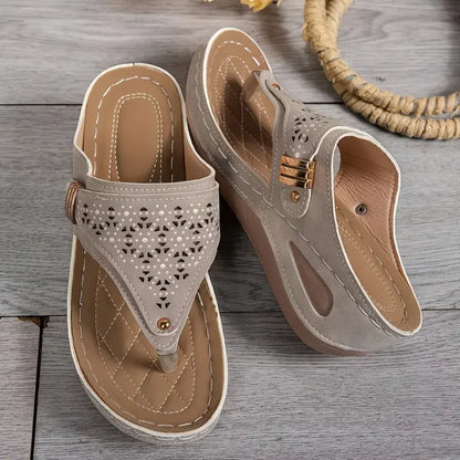 Sandales Compensées Juliette™ – Confort & Élégance