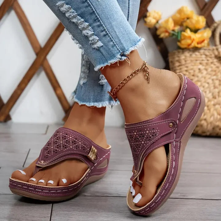 Sandales Compensées Juliette™ – Confort & Élégance