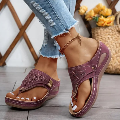 Sandales Compensées Juliette™ – Confort & Élégance