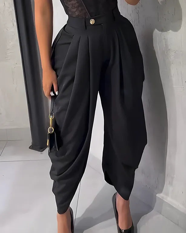 Pantalon Drapé Salomé™ Taille Haute
