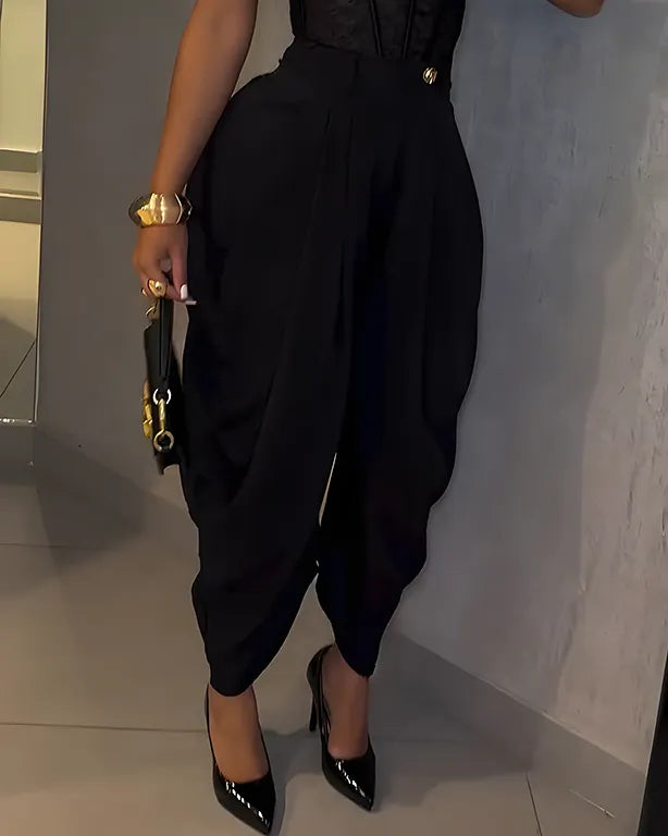Pantalon Drapé Salomé™ Taille Haute