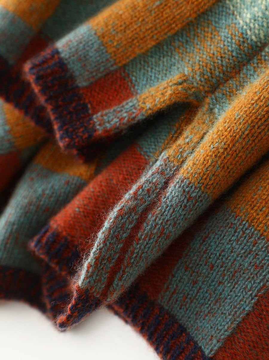 Vanda™ | Pull col roulé patchwork