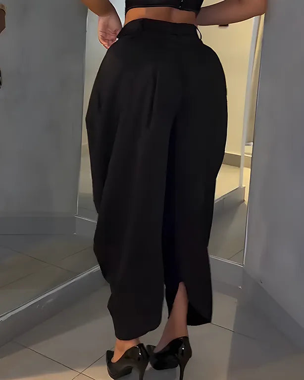 Pantalon Drapé Salomé™ Taille Haute