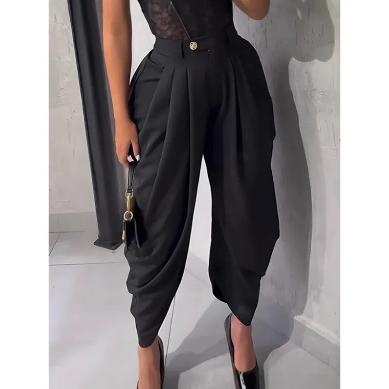 Pantalon Drapé Salomé™ Taille Haute