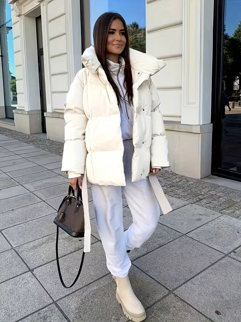 ASTRA™ | Doudoune Courte Matelassée & Ceinturée