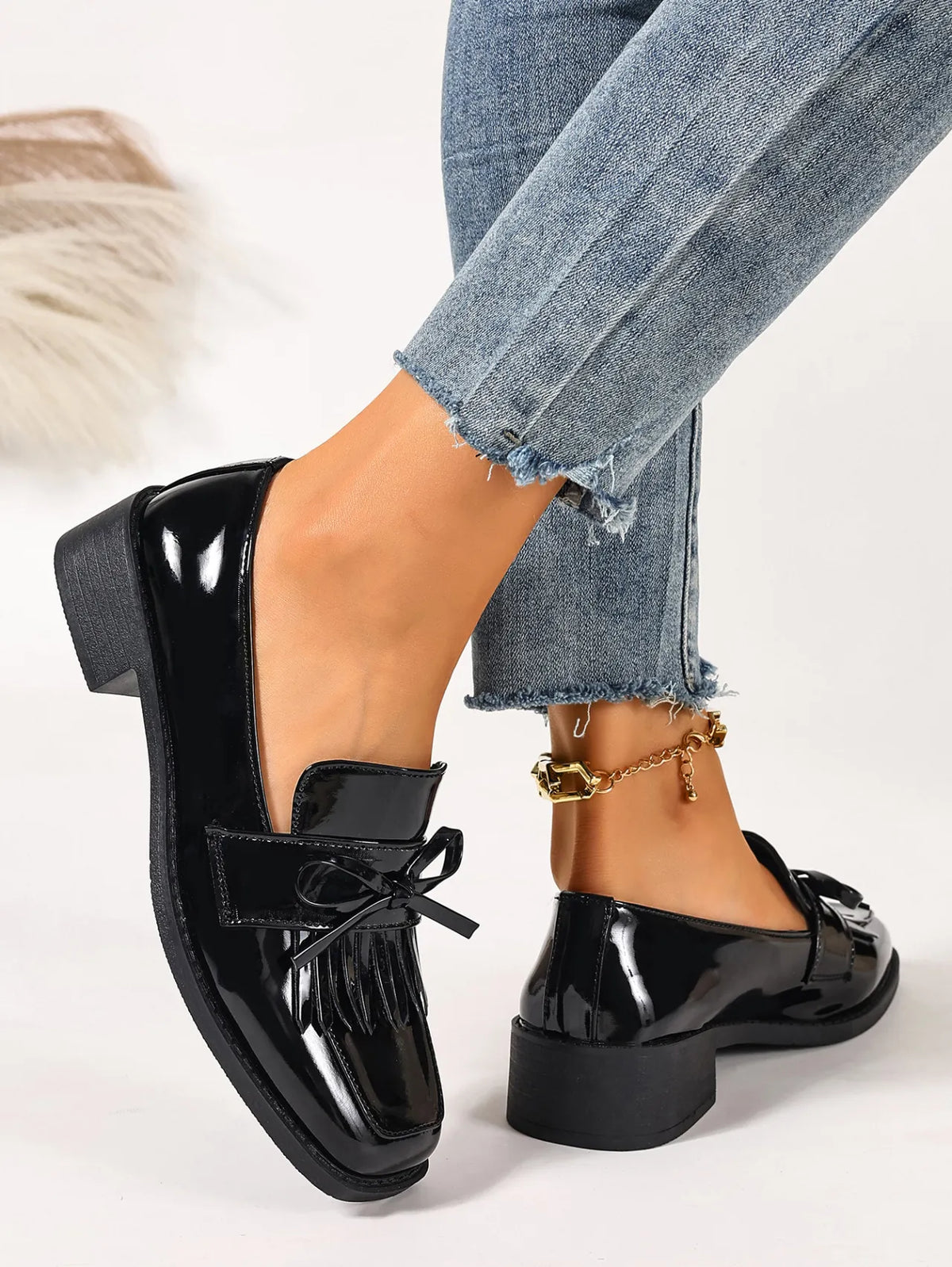 Mocassins Bellissima™ | Souliers Vernis à Franges