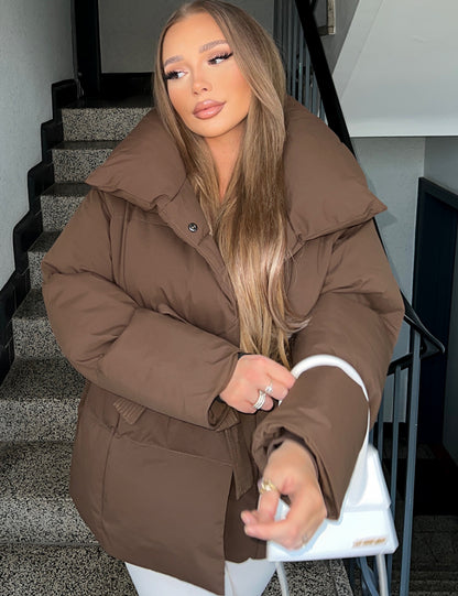 ASTRA™ | Doudoune Courte Matelassée & Ceinturée