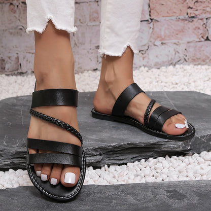 Maya™ Sandales Plates Talon Plat Élégantes
