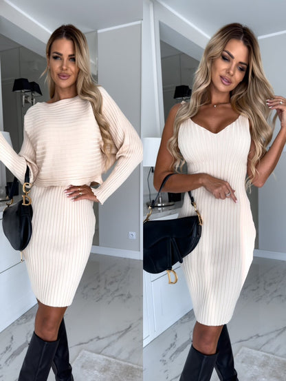 Nicoletta™ | Ensemble pull et robe élégant
