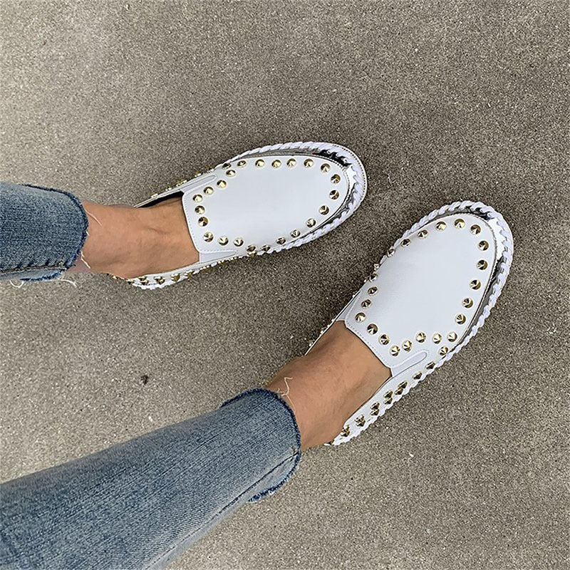 Reeva™ – Sneakers Plates à Rivets Style Urbain