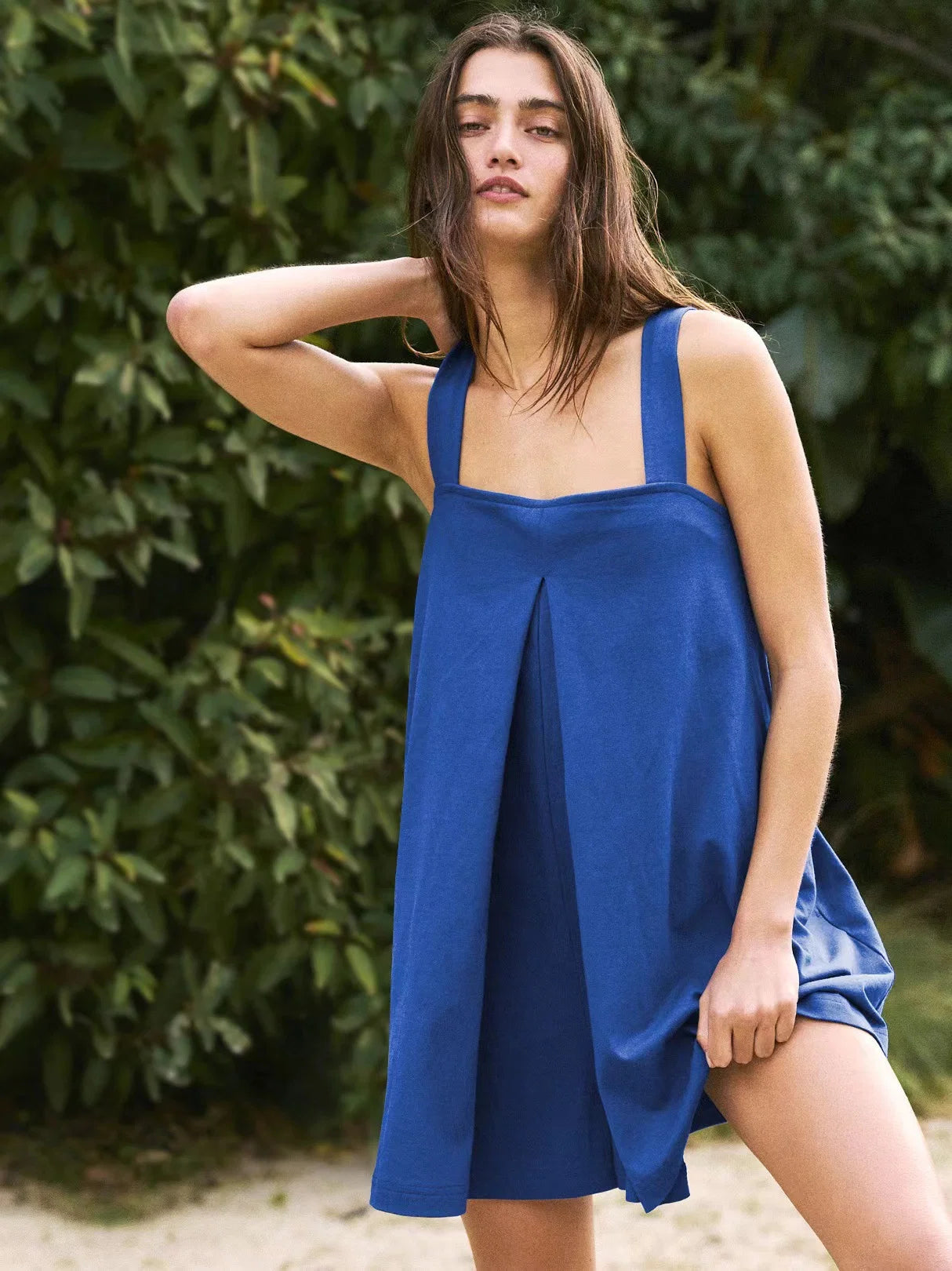 Robe-Combinaison Fluide Encolure Carrée Maya™