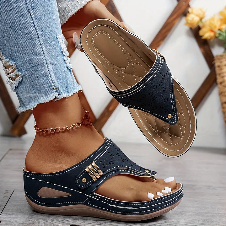 Sandales Compensées Juliette™ – Confort & Élégance