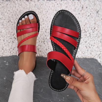 Maya™ Sandales Plates Talon Plat Élégantes