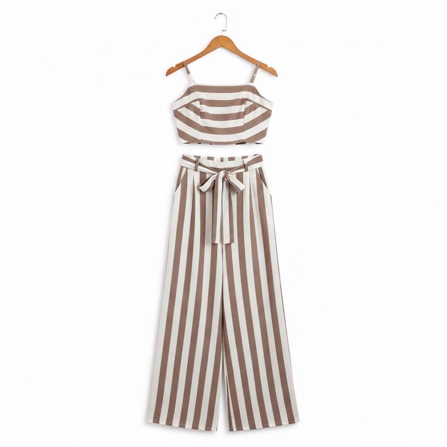 Ensemble Rayé Crop Top & Jupe Riviera™