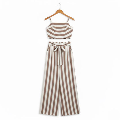 Ensemble Rayé Crop Top & Jupe Riviera™