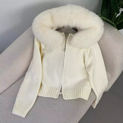 Cardigan Femme à Capuche