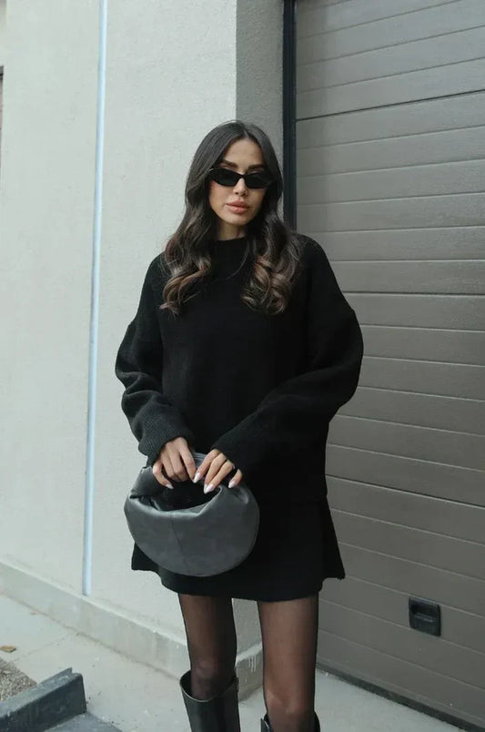 ÉLÉGANT™ | Ensemble Jupe & Pull Oversize