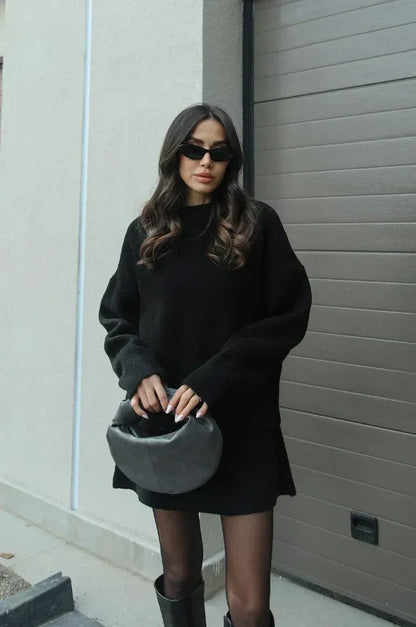 ÉLÉGANT™ | Ensemble Jupe & Pull Oversize