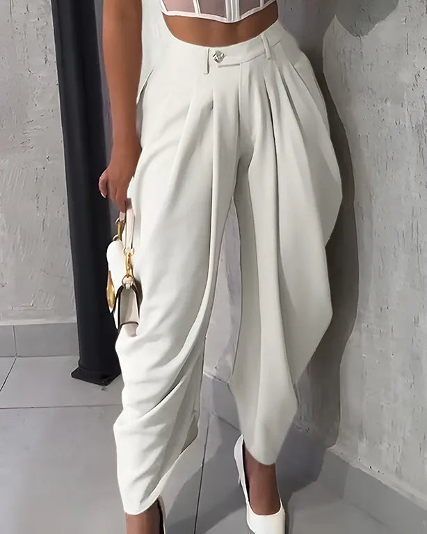 Pantalon Drapé Salomé™ Taille Haute